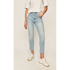 Answear - Jeansy. Niebieskie jeansy damskie ANSWEAR, s. W wyprzedaży za 119,90 zł.