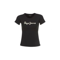 T-shirty z krótkim rękawem Pepe jeans MALIBU. Czarne t-shirty damskie Pepe Jeans, l, z jeansu. Za 143,10 zł.