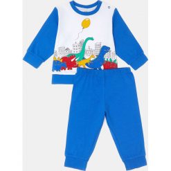Blukids - Piżama dziecięca 80-98 cm. Niebieskie piżamy chłopięce Blukids, z nadrukiem, z bawełny, bez rękawów. Za 29,90 zł.