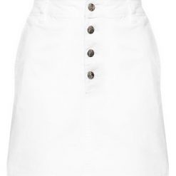 Spódnica mini Calvin Klein Jeans J20J213501. Białe spódniczki damskie Calvin Klein Jeans, l, bez wzorów, z elastanu, mini. Za 349,00 zł.