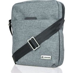 Szara, Popielata Męska Torebka, Saszetka na Ramię, na Zamek, Listonoszka- STARTER- Torba TBASTAR0176szara. Szare listonoszki męskie Starter, w paski, z materiału, eleganckie. Za 59,00 zł.