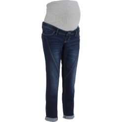 Boyfriendy damskie: Dżinsy ciążowe Boyfriend, 7/8 bonprix ciemny denim