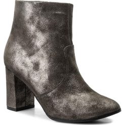 Botki OLEKSY - 464 836. Szare buty zimowe damskie Oleksy, ze skóry, na obcasie. W wyprzedaży za 259,00 zł.