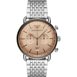 Emporio Armani - Zegarek. Szare zegarki męskie Emporio Armani, ze stali. W wyprzedaży za 1249,00 zł.