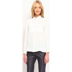 Koszula długi rękaw damska gładka. Białe koszule damskie eleganckie. Za 69,99 zł.