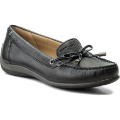 Mokasyny GEOX - D Yuki A D6455A 08502 C0718 Navy/Dark Grey. Niebieskie mokasyny damskie marki Born2be, z materiału. W wyprzedaży za 219,00 zł.