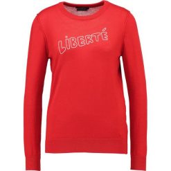 Swetry klasyczne damskie: SET Sweter red/white