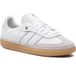 Buty adidas - Samba Og W Relay CG6515 Ftwwht/Ftwwht/Gretwo. Białe buty sportowe damskie Adidas, na co dzień, bez wzorów, z zamszu, bez obcasa, na płaskiej podeszwie, bez zapięcia. W wyprzedaży za 279,00 zł.