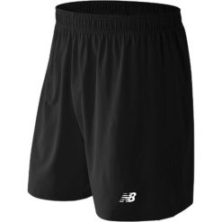Spodenki treningowe EMS6124BK. Spodenki sportowe męskie New Balance, xxl, bez wzorów, z poliesteru, sportowe, do piłki nożnej. W wyprzedaży za 99,99 zł.