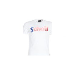 T-shirty z krótkim rękawem Schott LOGO. Białe t-shirty męskie Schott, s, bez wzorów, bez kołnierzyka, krótkie. Za 103,20 zł.