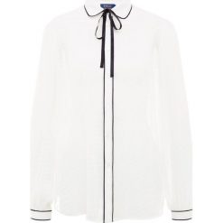 Polo Ralph Lauren JACQUARD Koszula trophy cream. Szare koszulki polo damskie marki U.S. Polo, s, z bawełny, casualowe, z klasycznym kołnierzykiem, z długim rękawem. Za 1049,00 zł.