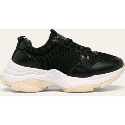 Answear - Buty. Czarne koturny damskie ANSWEAR, na sznurówki. W wyprzedaży za 89,90 zł.