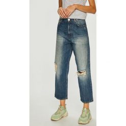 Trussardi Jeans - Jeansy Vintage Wash. Niebieskie jeansy damskie Trussardi Jeans, z podwyższonym stanem. W wyprzedaży za 319,90 zł.