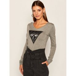 Sweter Guess Giulia W0YR13 Z2NQ0. Czarne swetry damskie Guess, m, z aplikacjami, klasyczne, bez rękawów, bez kaptura. Za 329,00 zł.
