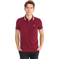 BOSS Paddy Polo Koszulka Czerwony. Czerwone podkoszulki męskie Boss, xxl, z haftami, z bawełny, polo, bez rękawów. Za 359,95 zł.