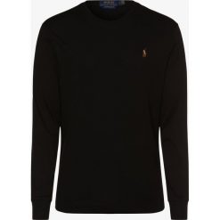 Polo Ralph Lauren - Męska koszulka z długim rękawem – Custom Slim Fit, czarny. Czarne koszulki męskie Polo Ralph Lauren, m, z haftami, polo, z długim rękawem, długie. Za 279,95 zł.