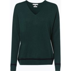 Tommy Hilfiger - Sweter damski z dodatkiem kaszmiru, zielony. Zielone swetry klasyczne damskie TOMMY HILFIGER, s, z kaszmiru, z kontrastowym kołnierzykiem. Za 599,95 zł.