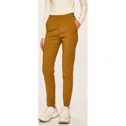 Answear - Spodnie. Zielone spodnie damskie ANSWEAR, s, z haftami, z elastanu, casualowe. W wyprzedaży za 69,90 zł.