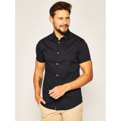 Koszula Emporio Armani 3H1C10 1N6RZ 0920. Niebieskie koszule męskie Emporio Armani, xxl, bez wzorów, z elastanu, casualowe, bez kołnierzyka, bez rękawów. W wyprzedaży za 399,00 zł.