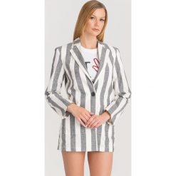 ŻAKIET Armani Exchange. Białe marynarki damskie Armani Exchange, m, z aplikacjami, z bawełny. Za 510,00 zł.