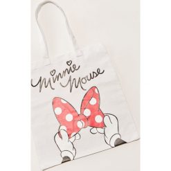 Torebki klasyczne damskie: Materiałowa torba minnie mouse – Biały