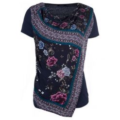 Desigual T-Shirt Damski Vicent S Ciemny Niebieski. Niebieskie bluzki damskie marki Desigual, s. W wyprzedaży za 201,00 zł.