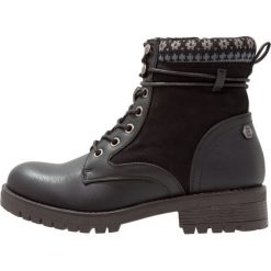 Botki damskie lity: Refresh Botki sznurowane black