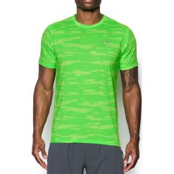 Under Armour Koszulka męska Threadborne Run Mesh SS limonkowa r. L (1298851-752). Zielone koszulki sportowe męskie Under Armour, l, z meshu. Za 117,75 zł.