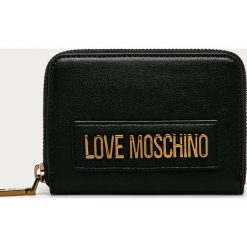 Love Moschino - Portfel. Czarne portfele damskie Love Moschino, bez wzorów, ze skóry ekologicznej. Za 349,90 zł.