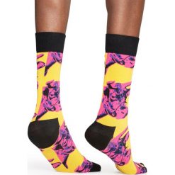 Happy Socks - Skarpety Andy Warhol Cow. Brązowe skarpetki męskie Happy Socks, z bawełny. W wyprzedaży za 39,90 zł.