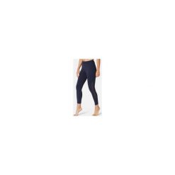 Legginsy 7/8 Gym & Pilates 520 damskie. Niebieskie legginsy sportowe damskie NYAMBA, xl, bez wzorów, z elastanu, na jogę i pilates. Za 64,99 zł.