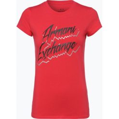 Armani Exchange - T-shirt damski, różowy. Różowe t-shirty damskie marki Armani Exchange, l, z nadrukiem, bez kołnierzyka. Za 269,95 zł.