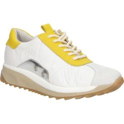 Sportowe bronx 65524. Białe buty sportowe damskie Bronx, bez wzorów, ze skóry, sportowe. Za 399,99 zł.