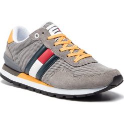 Sneakersy TOMMY JEANS - Casual Tommy Jeans Sneaker EM0EM00261 Light Grey 018. Szare sneakersy męskie marki Tommy Jeans, bez zapięcia. Za 399,00 zł.