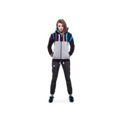 Lepus Zip Hoodie. Szare bluzy damskie OKUAKU, xl, w kolorowe wzory, z elastanu. Za 202,30 zł.