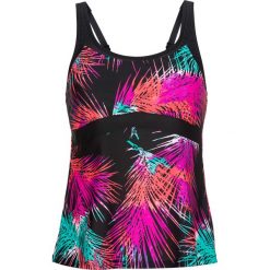 Top tankini bonprix różowo-czarny. Czarne stroje kąpielowe damskie bonprix, bez wzorów, bez kołnierzyka. Za 79,99 zł.