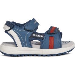 Geox - Sandały dziecięce. Niebieskie sandały chłopięce Geox, z gumy, bez zapięcia. Za 219,90 zł.