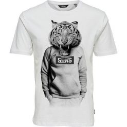 ONLY&SONS Męski t-shirt Enzo Funny Ss Tee White (rozmiar S). Białe koszulki męskie Only&Sons, s, bez wzorów, bez kołnierzyka. W wyprzedaży za 44,00 zł.
