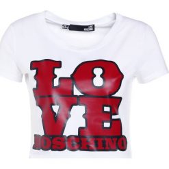 Odzież damska: Love Moschino Tshirt z nadrukiem white