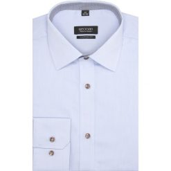 Koszula bexley 2566 długi rękaw custom fit niebieski. Niebieskie koszule męskie Recman, m, bez wzorów, bez kołnierzyka, z długim rękawem. Za 149,00 zł.