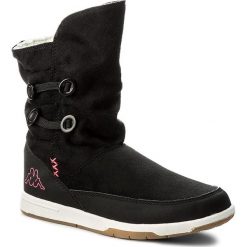 Kozaki KAPPA - Cream T 260513T Black/Pink 1122. Czarne buty zimowe damskie marki Kazar, ze skóry, na wysokim obcasie. Za 129,00 zł.