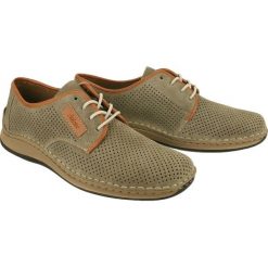 RIEKER 05206-42 grey, półbuty męskie. Szare półbuty męskie Rieker, bez wzorów, ze skóry, bez zapięcia. Za 269,90 zł.
