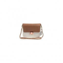 Torba Lulu Bag White Camel Brown. Białe torebki klasyczne damskie Doubleu bag, bez wzorów, wizytowe, bez dodatków. Za 192,00 zł.
