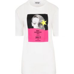 T-shirt ICE PLAY. Białe koszulki damskie s, bez wzorów, z włoskim kołnierzykiem, bez rękawów. Za 289,00 zł.