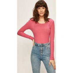 Only - Longsleeve. Niebieskie bluzki damskie ONLY, s, bez wzorów, z elastanu, z okrągłym kołnierzem. W wyprzedaży za 69,90 zł.