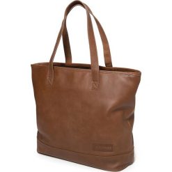 Skórzana torebka "Flask" w kolorze brązowym - 33 x 34 x 14 cm. Pomarańczowe torby na laptopa Eastpak, ze skóry. W wyprzedaży za 434,95 zł.