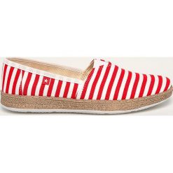 Big Star - Espadryle. Czerwone espadryle damskie BIG STAR, bez wzorów, z gumy, bez obcasa, na obcasie. W wyprzedaży za 69,90 zł.