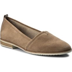 Półbuty TAMARIS - 1-24205-20 Antelope Suede 334. Brązowe półbuty damskie skórzane marki Tamaris, na płaskiej podeszwie. W wyprzedaży za 179,00 zł.