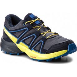 Trekkingi SALOMON - Xa Forces Mid Gtx GORE-TEX 401381 25 V0 Black/Black/Bk. Niebieskie półbuty dziewczęce Salomon, na sznurówki. W wyprzedaży za 549,00 zł.