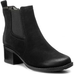 Botki CLARA BARSON - WYL1033A-11 Czarny. Czarne botki damskie na obcasie Clara Barson, z materiału. Za 119,99 zł.